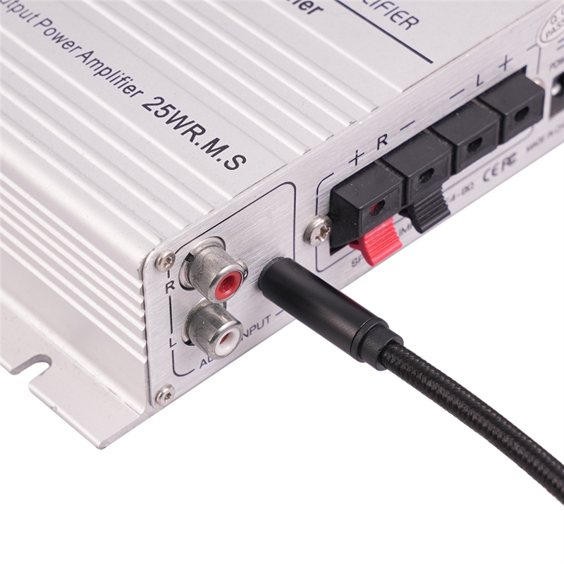Amplifier Audio Cable Aux Cable for Mixer Amplifier Gold Plated 3.5 Jack to 6.5 Jack Male to Male Audio Cable 1 Meter. 