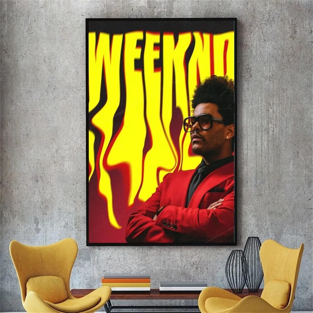 【NEW】 The Weeknd Starboy Poster No Framed Poster Kraft Club Bar Paper Vintage Poster Wall Art Painting Bedroom Study Stickers. 