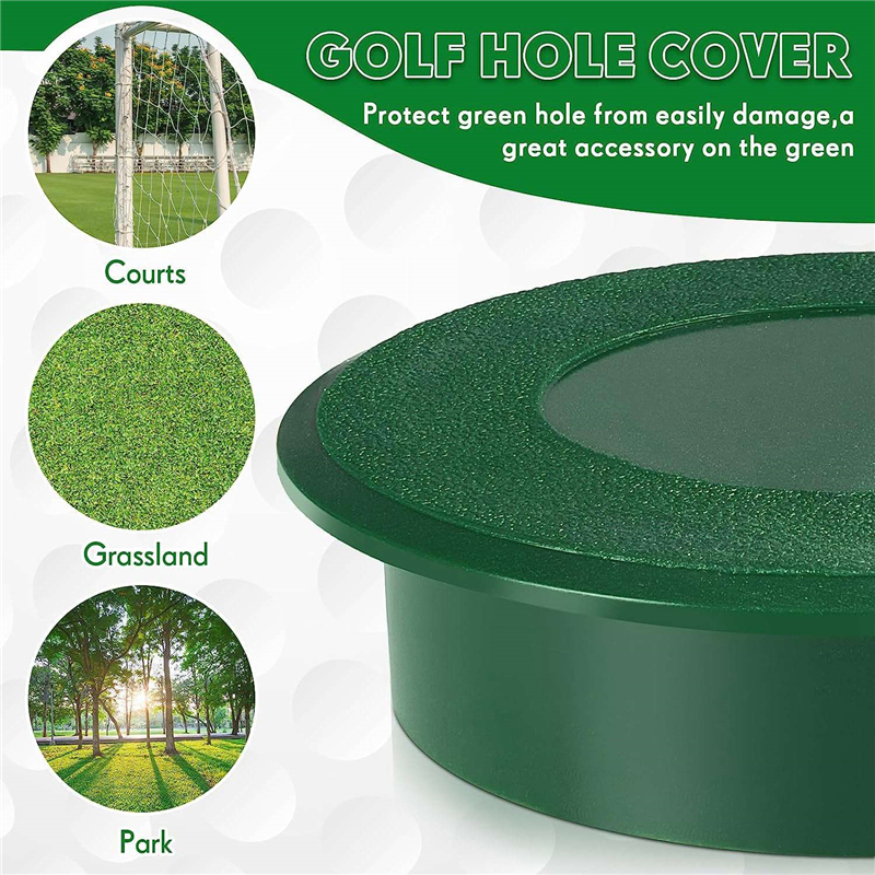 6 Piece Golf Cup Cover Golf Hole Putting Green Cup Green for Garden Backyard Outdoor Activities. 