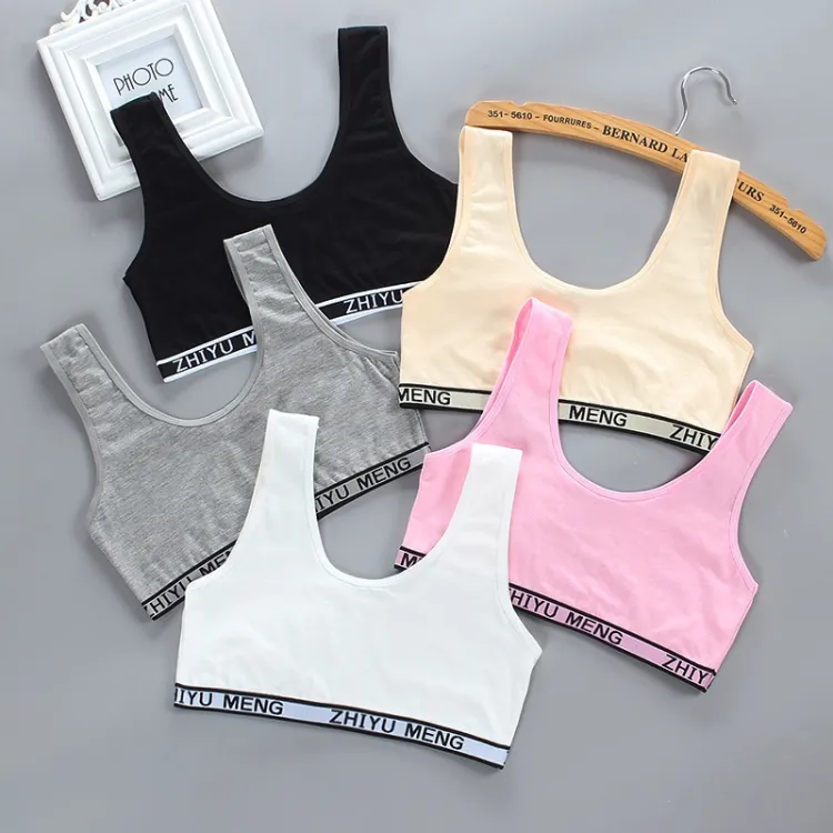 Wireless Fashion Puberty Training Bras For Teenage Girls And Students 8 15Y Camisole  Bra For Elderly Vest No. Seven From Liusai083324, $4.44