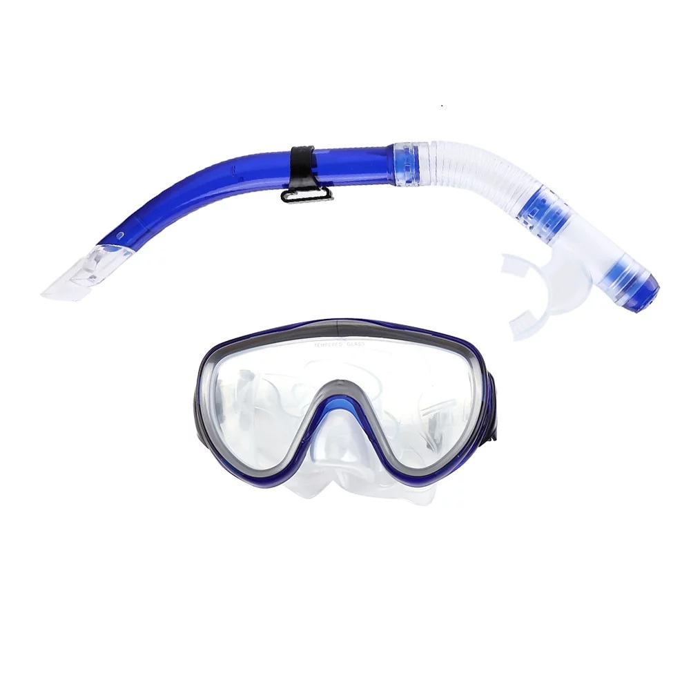 1 Set Dry Snorkel Mask Set Snorkeling Gear with Dry Snorkel Tube and Seal Mask. 