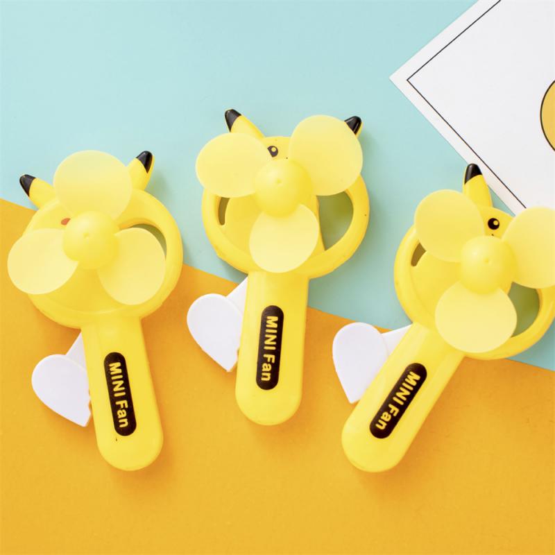 1PC Cartoon Hand-Pressed Fan Children Kids Toy Cute Portable Mini Fans Battery-free Dormitory Student Handheld Small Manual Fan. 
