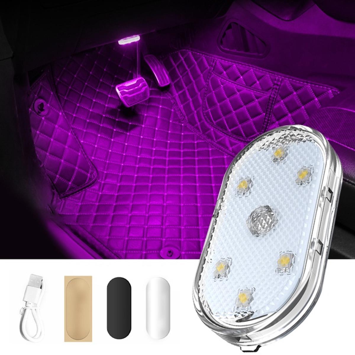 USB MINI Lights Magnetic Touch Light Ceiling Lamp Indoor Car Lighting SB Rechargeable Ceiling Reading Light Map Dome Light Car Interior Light