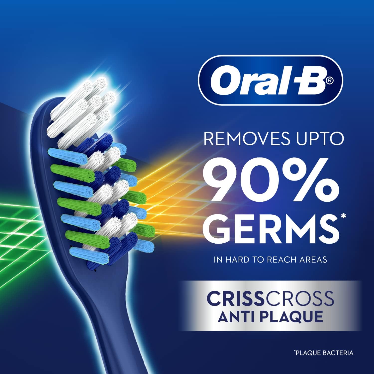 Imported Oral-B Criss Cross Bristle Toothbrush - Effective Dental Care - Medium - Pink. 