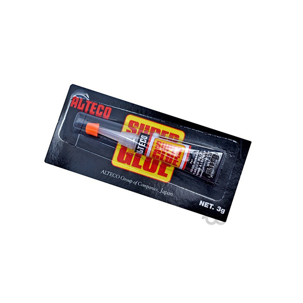 ORIGINAL ALTECO JAPAN Super Glue  For wood Rubber Plastic Metal Paper Leather Glue 1x3gx12 Pcs. 