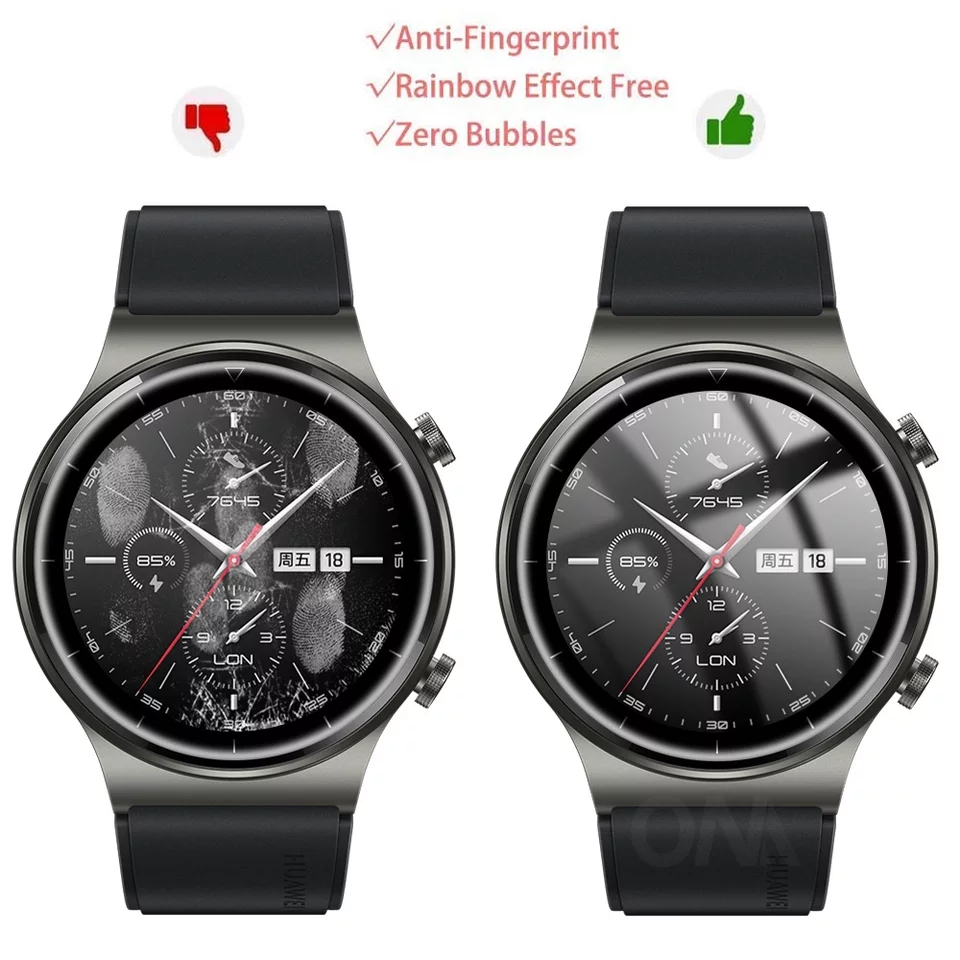 Huawei Watch GT 2 Pro 1Pc of Full Cover Soft Flexible Protective Film HD Scratch Proof Guard Cover Smart Watch Screen Protector Accessories(not glass). 