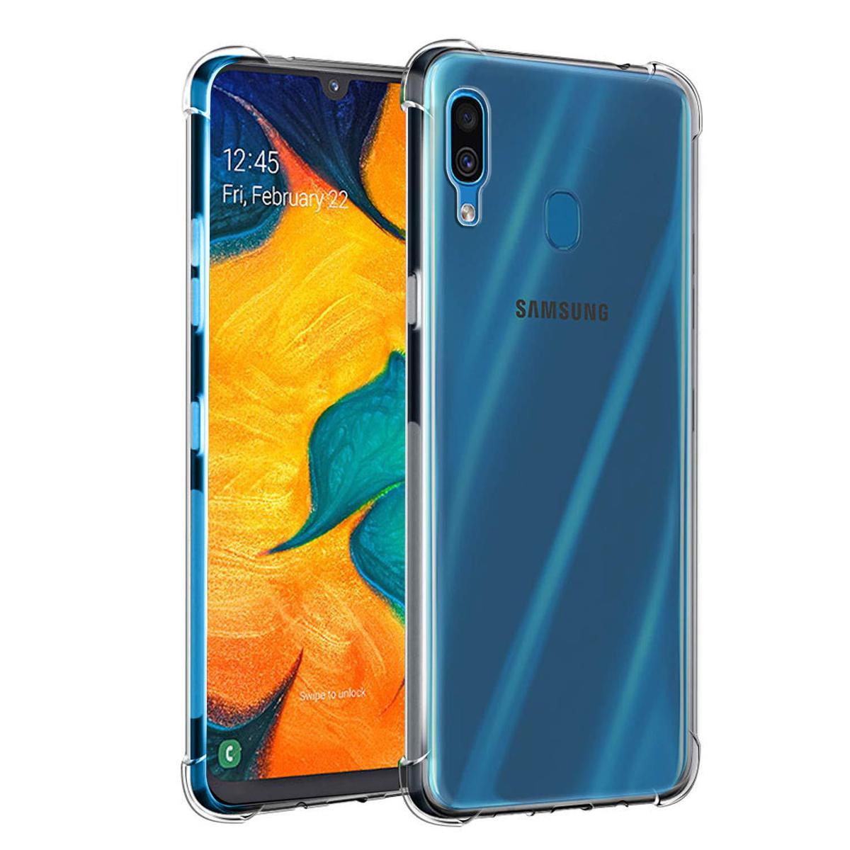 Transparent Back Case for Samsung Galaxy A20