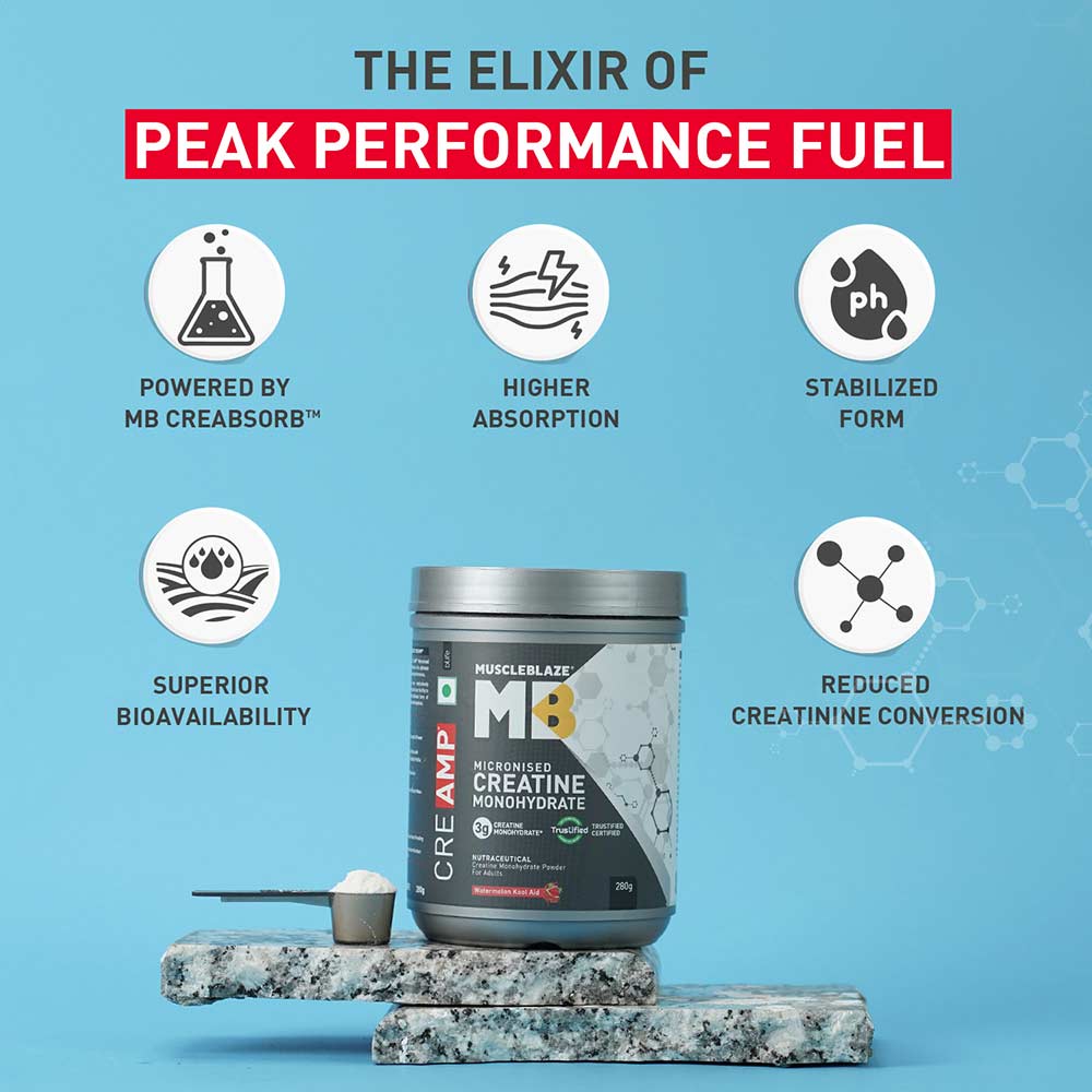 Muscleblaze Creatine Monohydrate CreAMP, 250 g. 