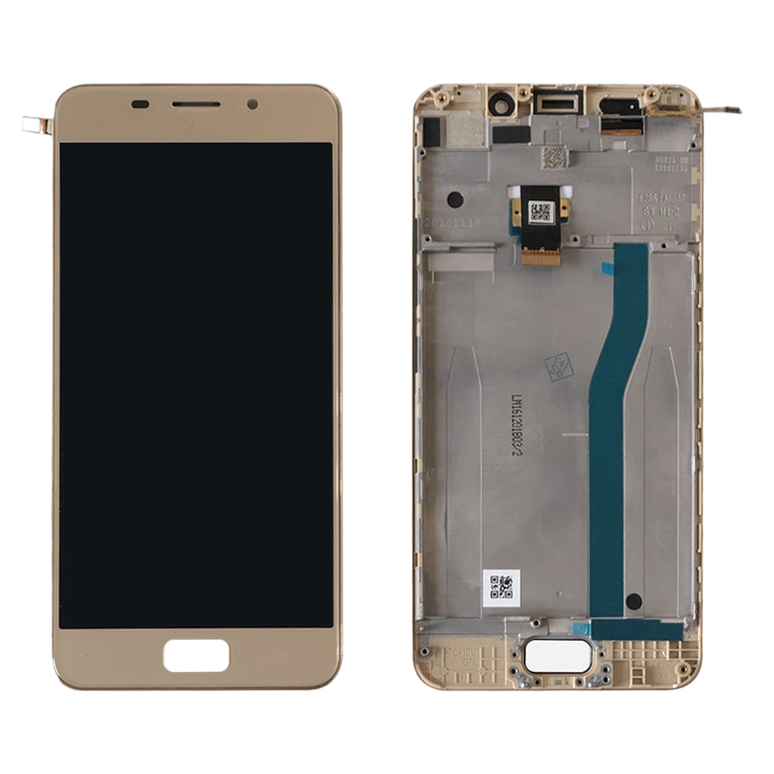 OEM LCD Screen for Asus Zenfone 3S Max ZC521TL X00GD Digitizer Full Assembly with Frame（Gold). 