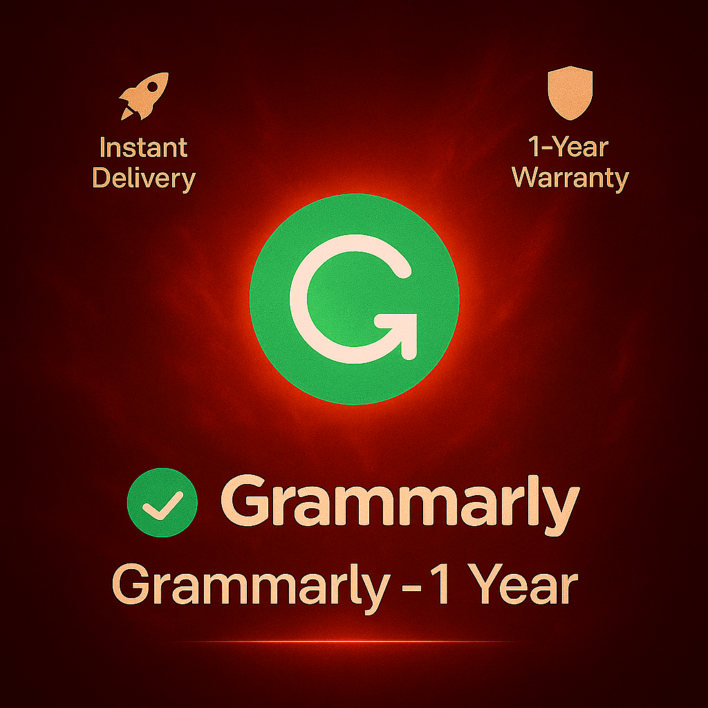 Grammarly Premium 1-Year Account | Shared Access | Instant Delivery | Full Warranty