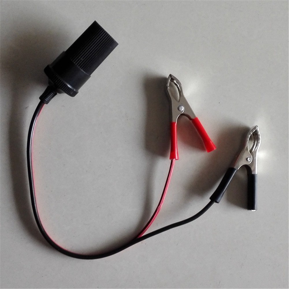 ღfengciღCar Battery Terminal ClipOn Cigarette Lighter Clamp 12V Volt