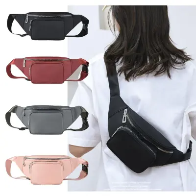 Large Crossbody Running Fanny Pack with Adjustable Running Belt