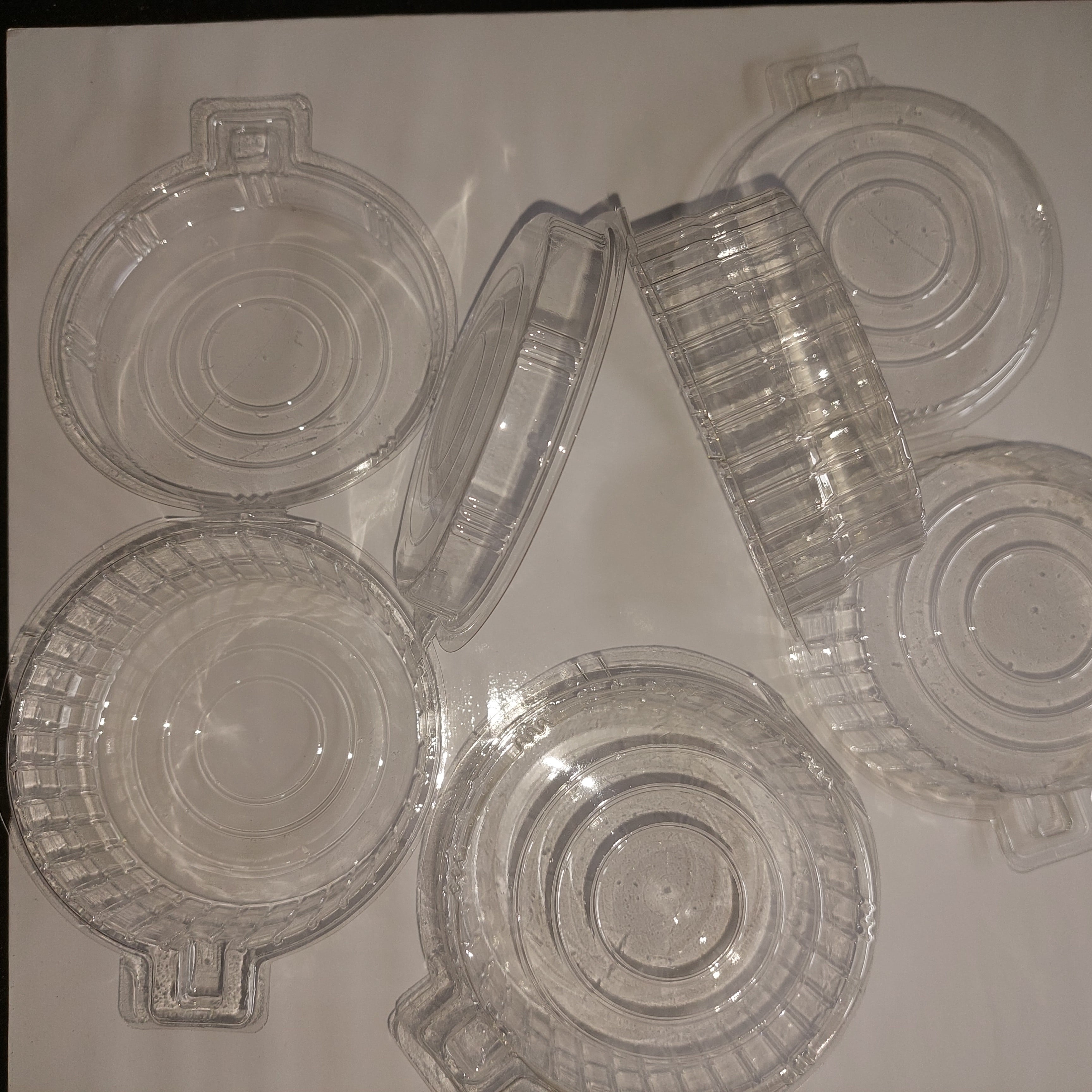 100pc Transparent Donut Holder Disposable Donut Tray Cup Doughnut Cup 100/50/25Pcs. 