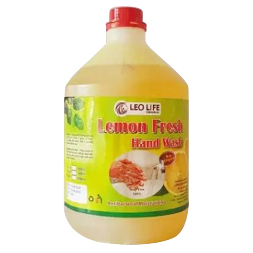 Mega Deal Cherry Apple Lemon & Strawberry Fresh Hand Wash 4L Antibacterial Moisturizing 100% Soap Free Liquid Hand Cleaner Fights Bacteria and Viruses.. 