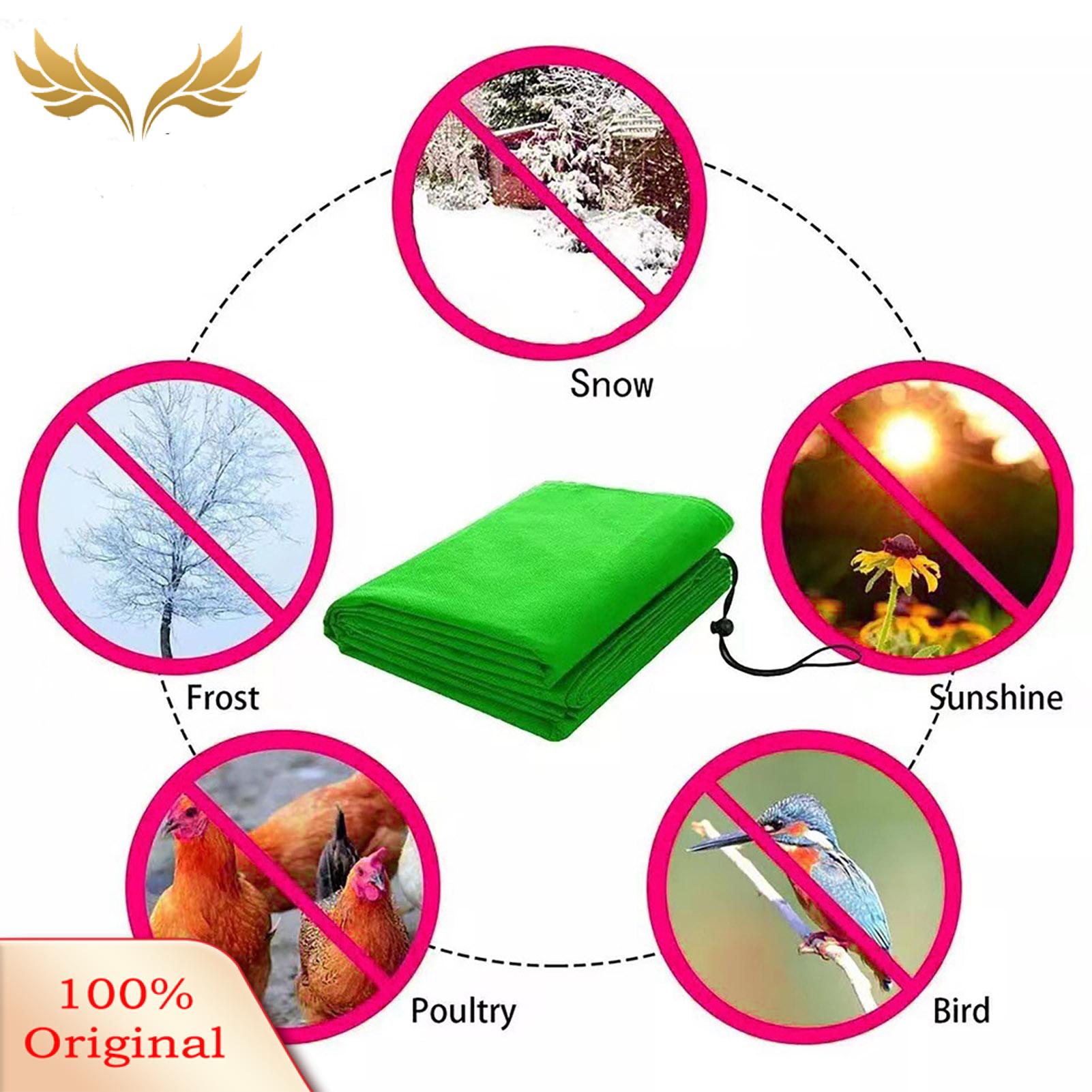 SuperRide Plant Frost Blanket Reusable Winter Plant Cover with Drawstring for Cold Protection Keep Outdoor Plants Safe from Frost Cold Weather Snow Protection for Plants. 