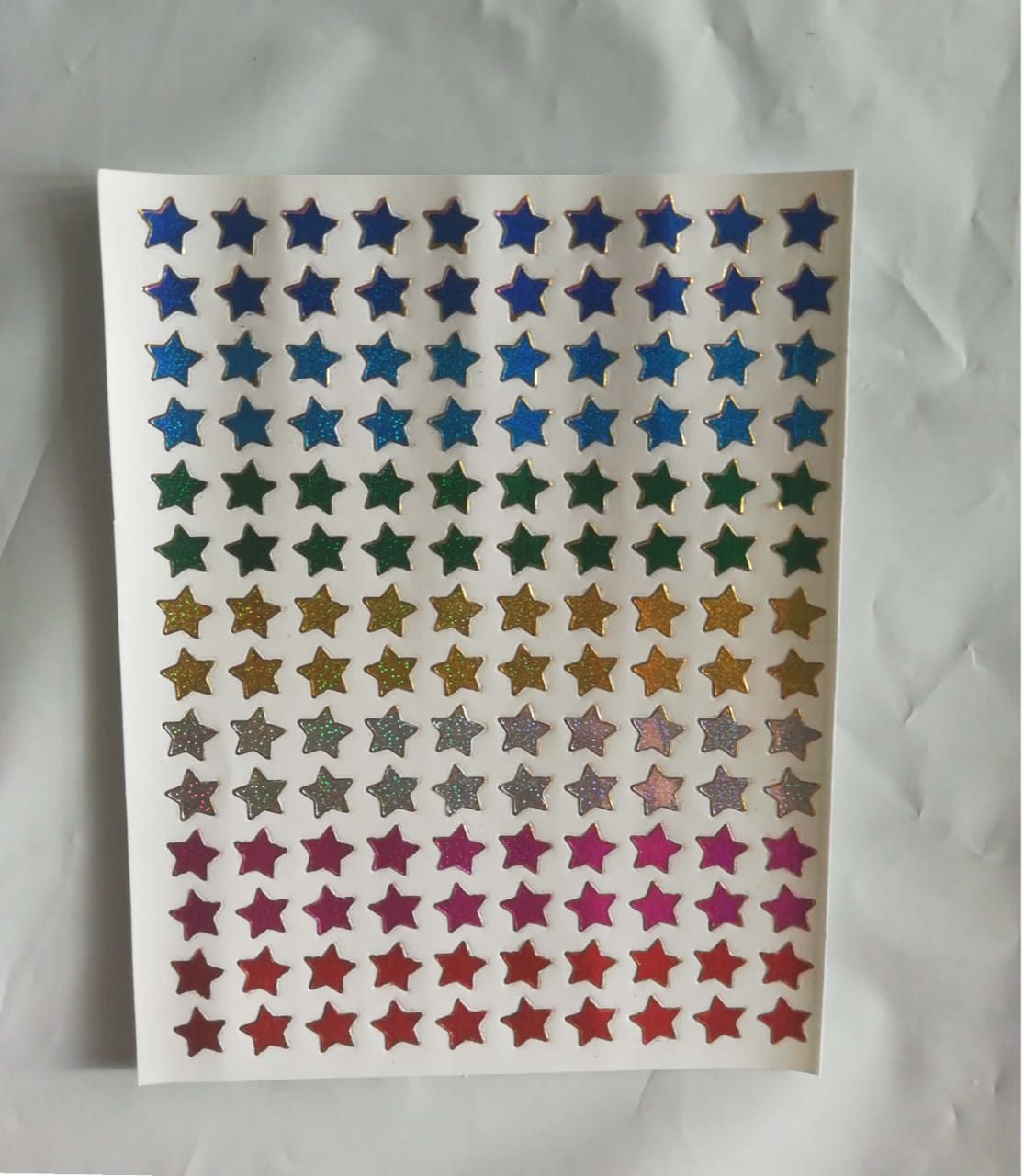 Large Star Sticker Sheet -01 nos. 