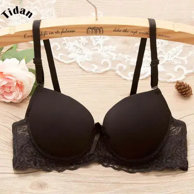 Korean Style Women Push Up Lace Breast Adjustment Bra Cute And Comfortable  Underwear