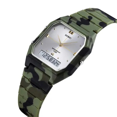 SKMEI Sports Fashion Digital Dual Display Waterproof Watch For