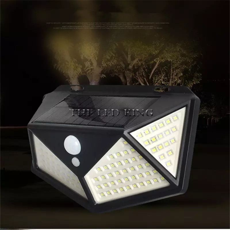 100 LED Solar Light Outdoor Solar Lamp PIR Motion Sensor Wall Light Waterproof Solar Powered Sunlight For Garden Decoration. 