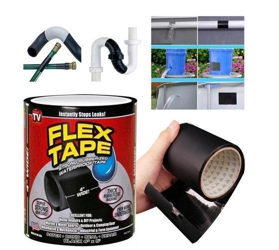 No Leak Tape | Waterproof No Leak Tape | Instantly Stops Leaks | Super Strong Tape | PVC, Roof Leaks Tape. 
