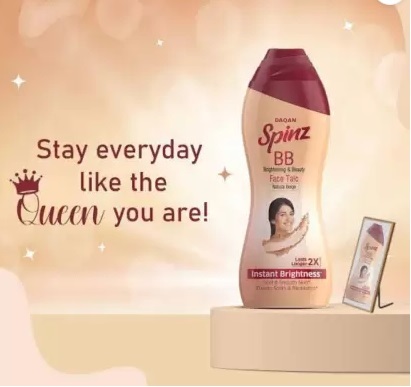 Spinz bb brightening & beauty face talc (natural beige). 