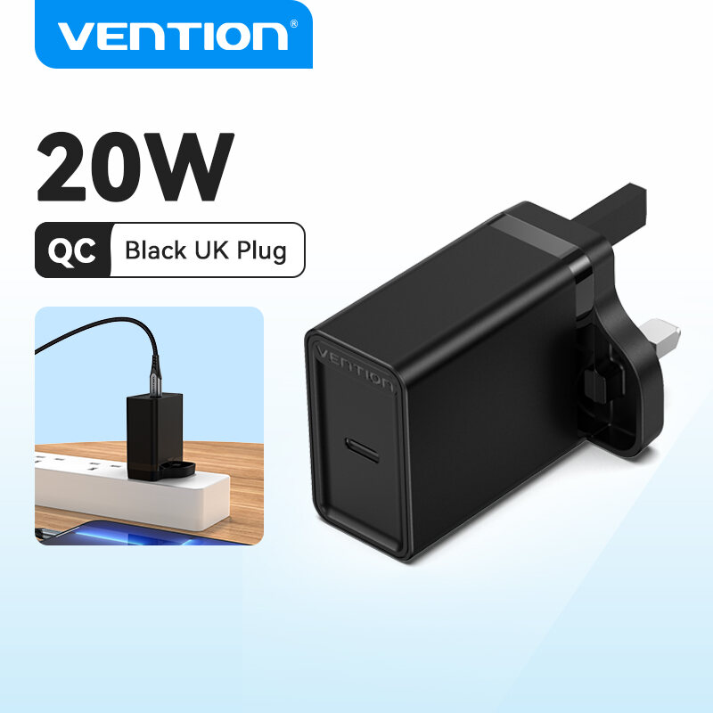 Vention 20W Type C Fast Charger for iPhone 13 Pro max PD Charger 12 Pro Max Cell Phone Charger Samsung S21+, iPhone 11 Pro Max Power Delivery Charger USB C Quick Charger