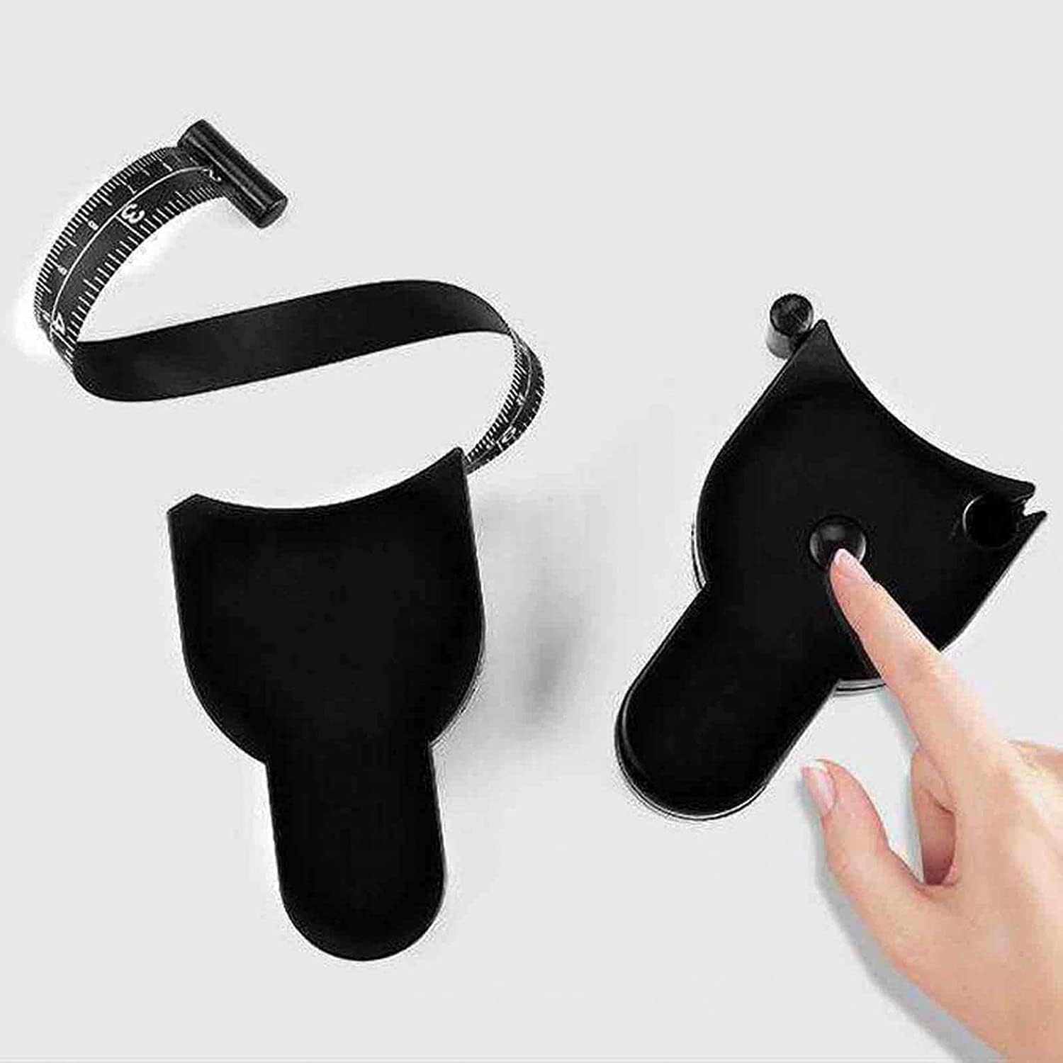 Automatic Tape Measure, Measuring Tape for Body, Multifunctional Digital Body Tape Measure, Portable Accurate Measuring Tape for Body Measurement & Weight Loss (1Pcs, Black). 