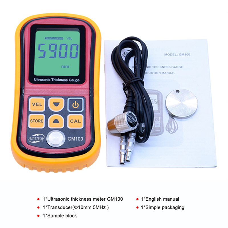 Ultrasonic Thickness Gauge Digital LCD Ultrasonic Thickness Meter ...