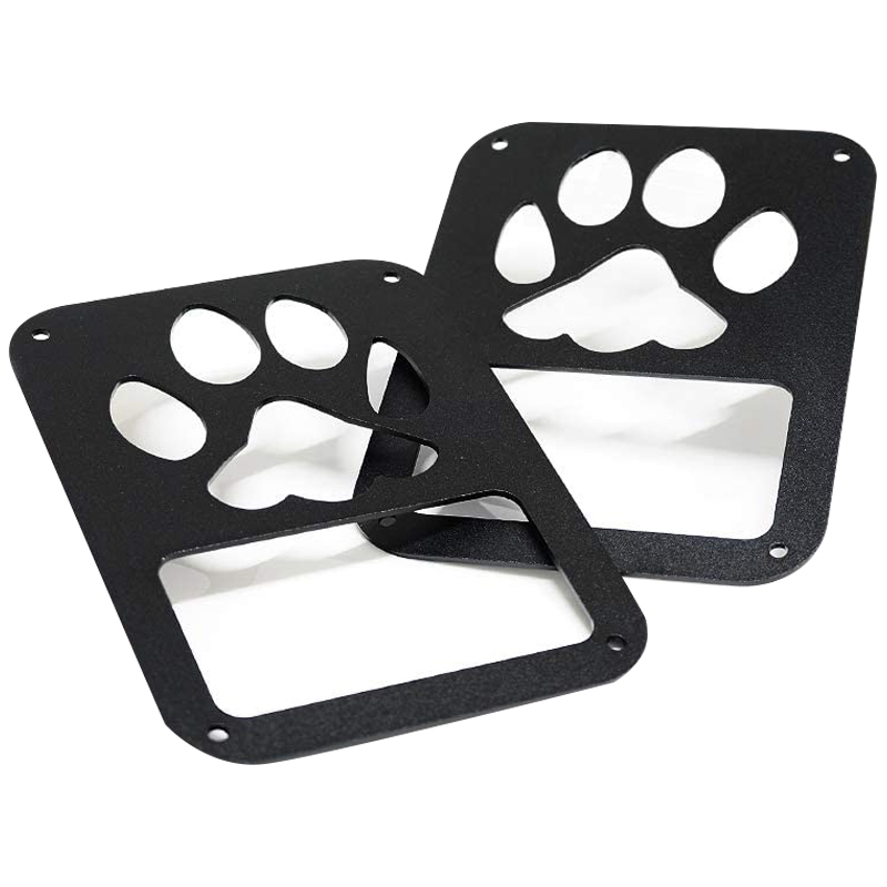 paw print tail light covers
