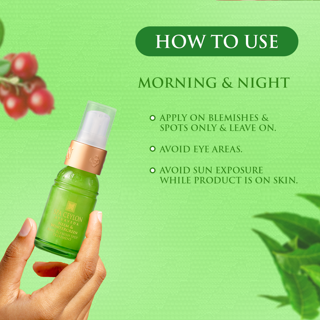 Spa ceylon - Anti-Blemish Spot Treatment - Neem and Wintergreen 20ml. 