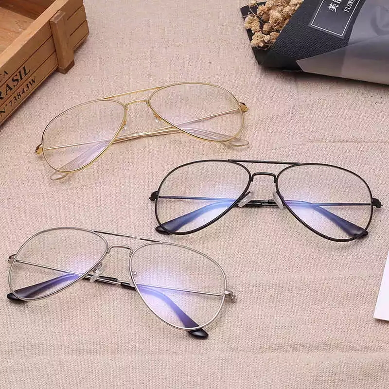 High-Quality Clear Lens Glasses for Ladies and Gents - Vintage Style Fullrim Fashion Glasses - Blue Light Blocking - Daily Use for Men and Women. 