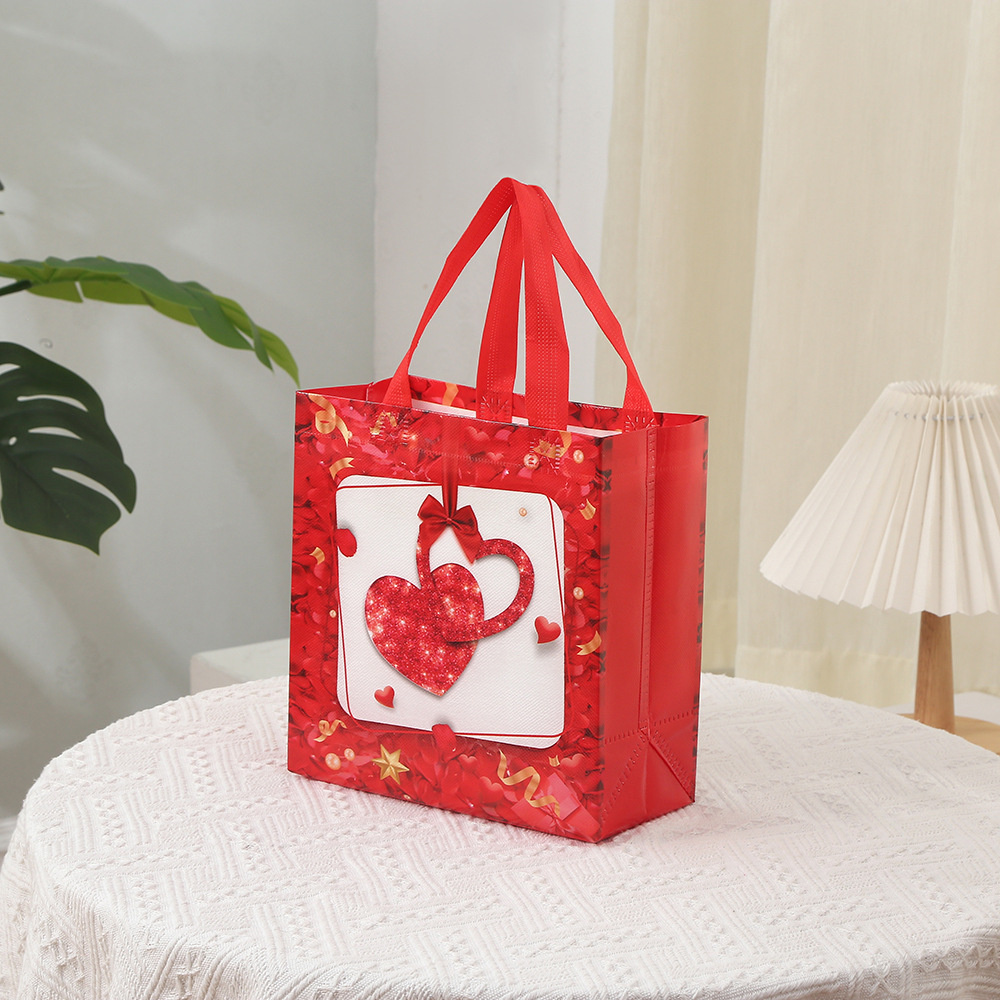 Festival Holiday Wedding Candy Pouch Favors Snack Surprise Fabric Waterproof Non-woven Love. 