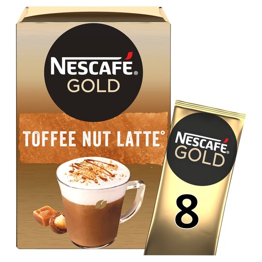 Nescafe Gold Toffee Nut Latte Instant Coffee 8 x Sachets 156g Daraz.lk