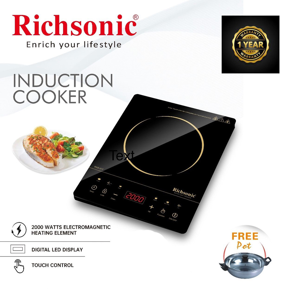 Richsonic RHID-577 High-Quality Induction Cooker 200W (1Year Warranty)