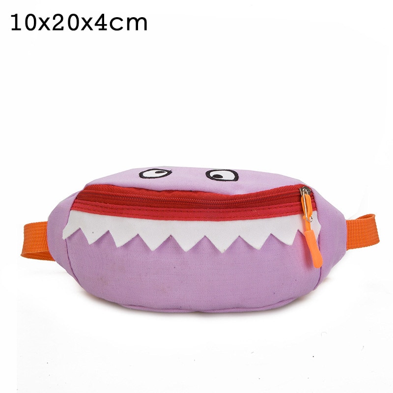 レビュー高評価の商品！ Children's Toddler Cartoon Waist Bag Cute Canvas Messenger