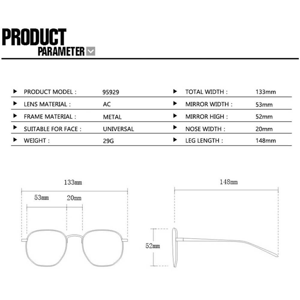 Flat Anti Blue Asymmetric Frames S Eyeglasses Lens Half Glasses Frame. 