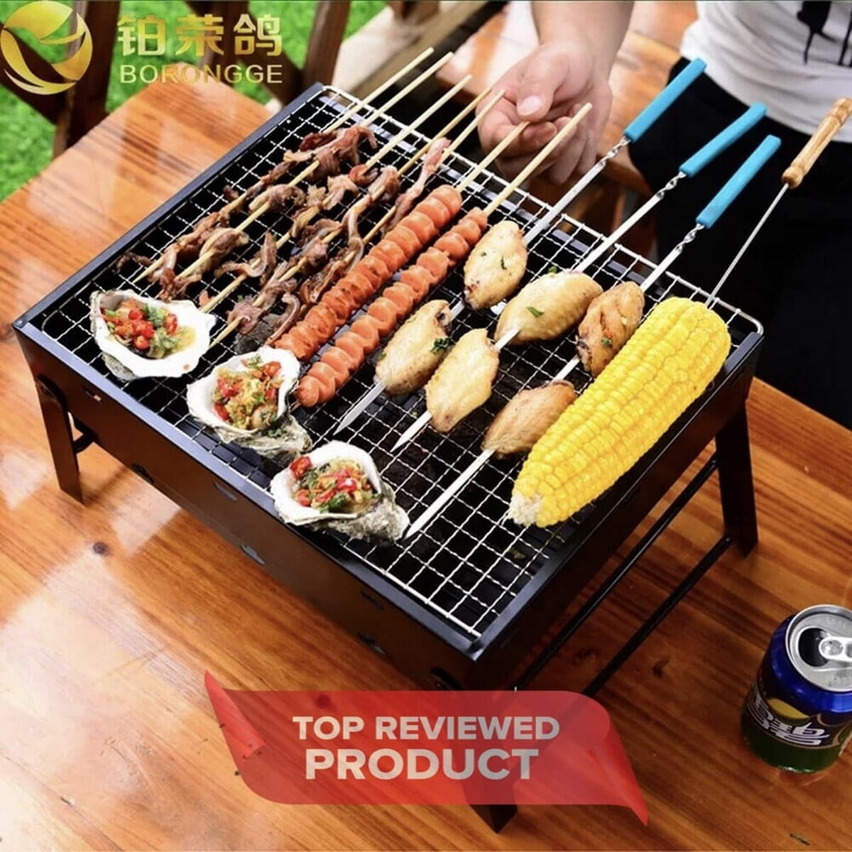 Portable BBQ Stainless Steel Grill Foldable BBQ Machine For Party ...