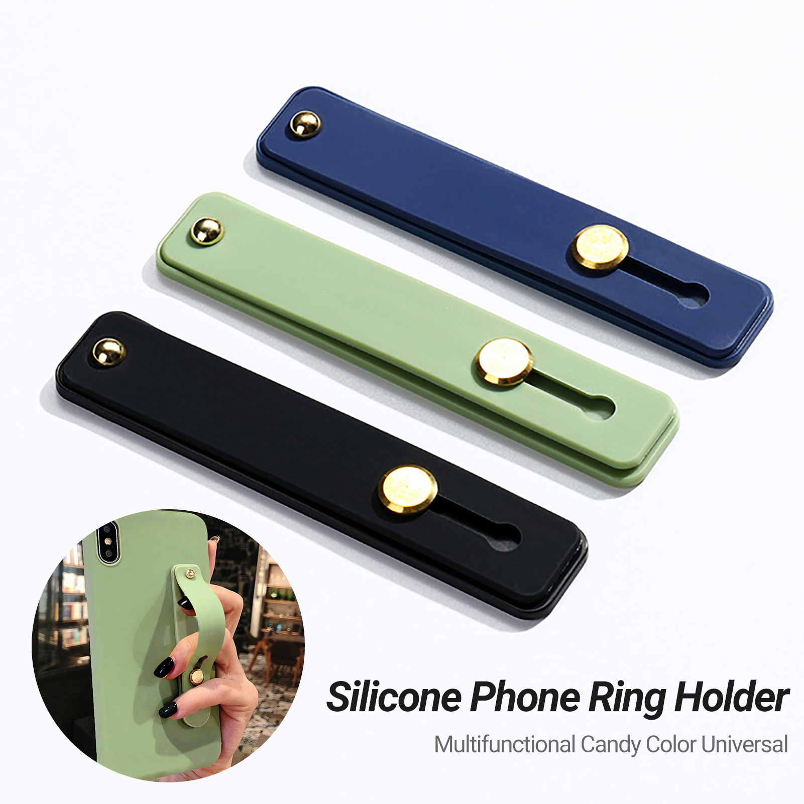 Phone Stand Tear Resistant Silicone Phone Finger Kickstand. 