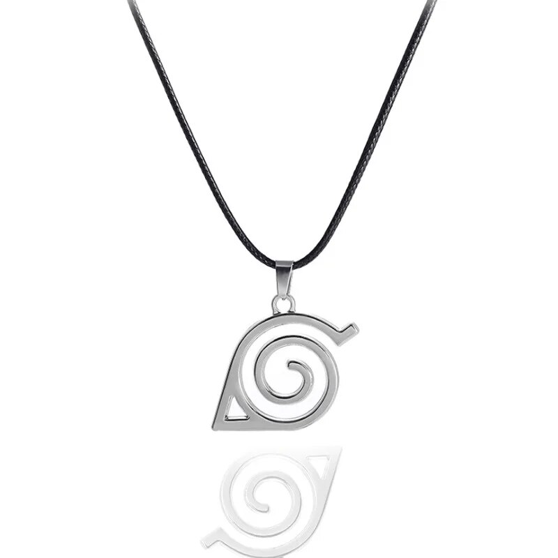 Anime Naruto akatsuki Cosplay Necklace Uchiha Sasuke Gaara prop Accessories Village of Kino Hagakure Sign Jewelry Props Action Figures. 