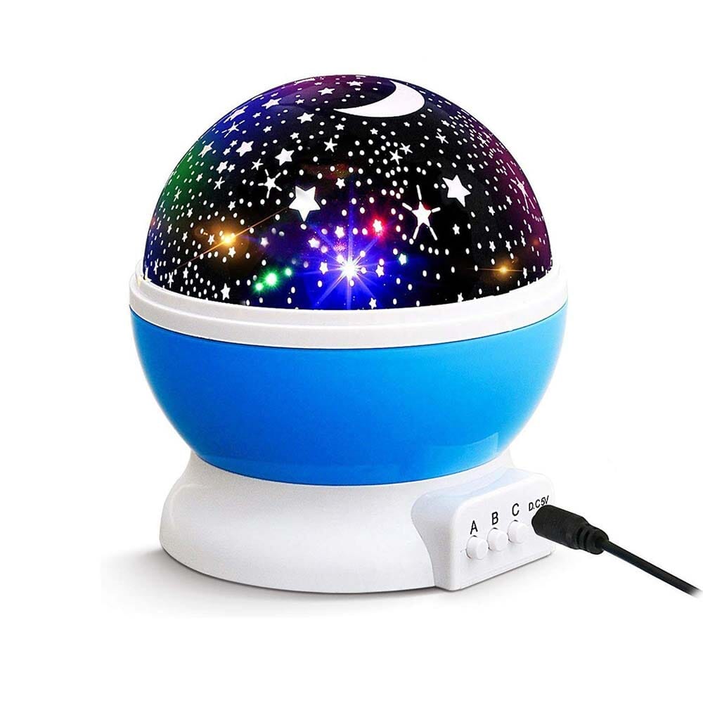 Usb Rechargeable Led Clamp Lamp Reading With Star Projection, Clip