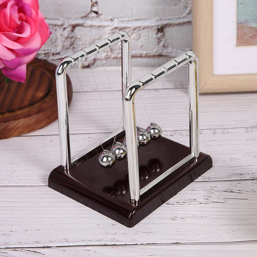 newton's cradle balance ball physics science pendulum desk gadgets decor. 