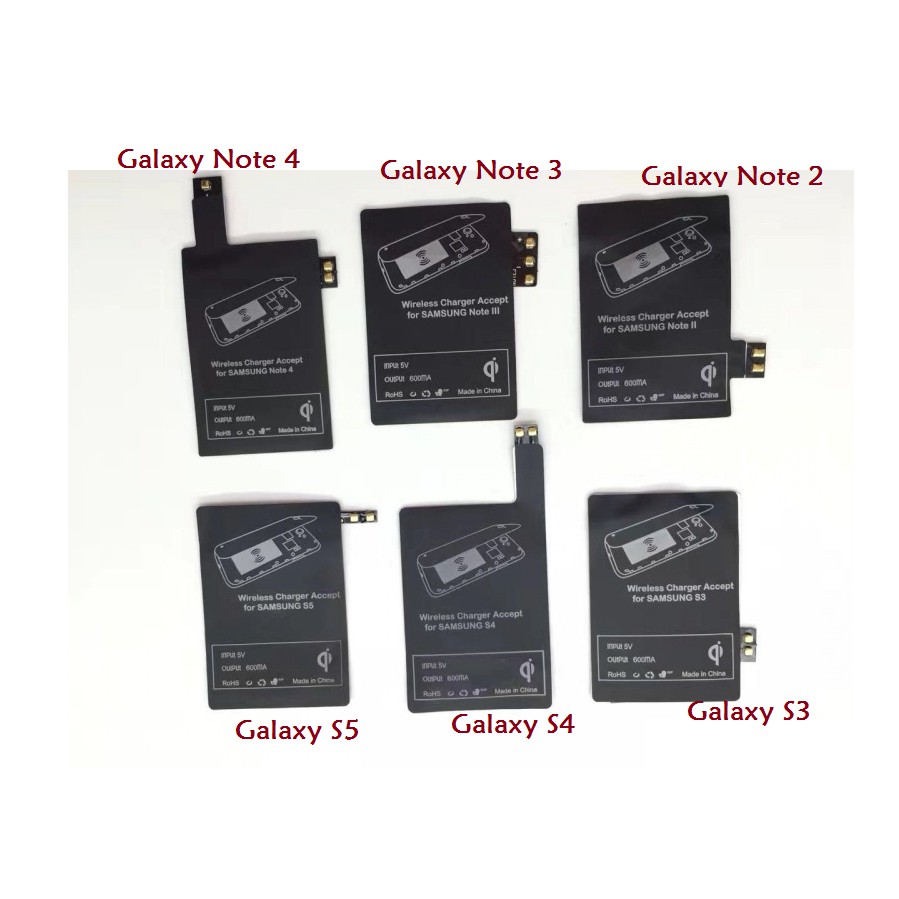 Qi Wireless Charger Charging Receiver Kit For Samsung Galaxy S3/S5 Note 3/4. 