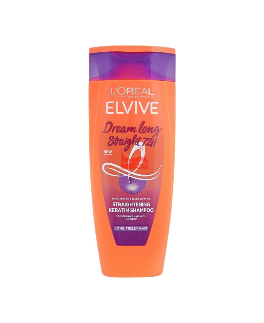 ORIGINAL Loreal Elvive Straightning Keratin Shampoo For Long Frizzy