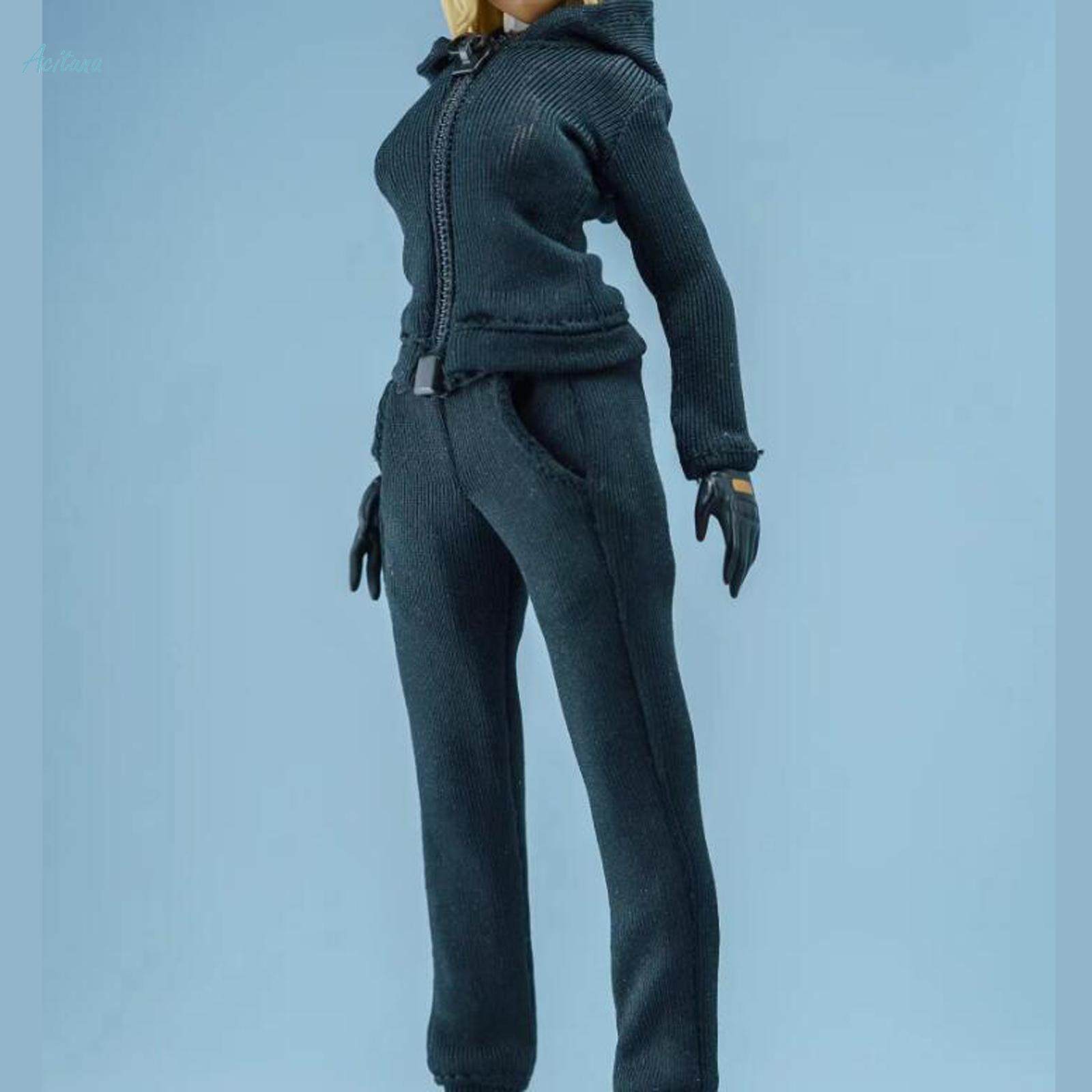 2 Pieces 1/12 Scale Vest and Pants for 6 inch Female Soldiers Figures Accs. 