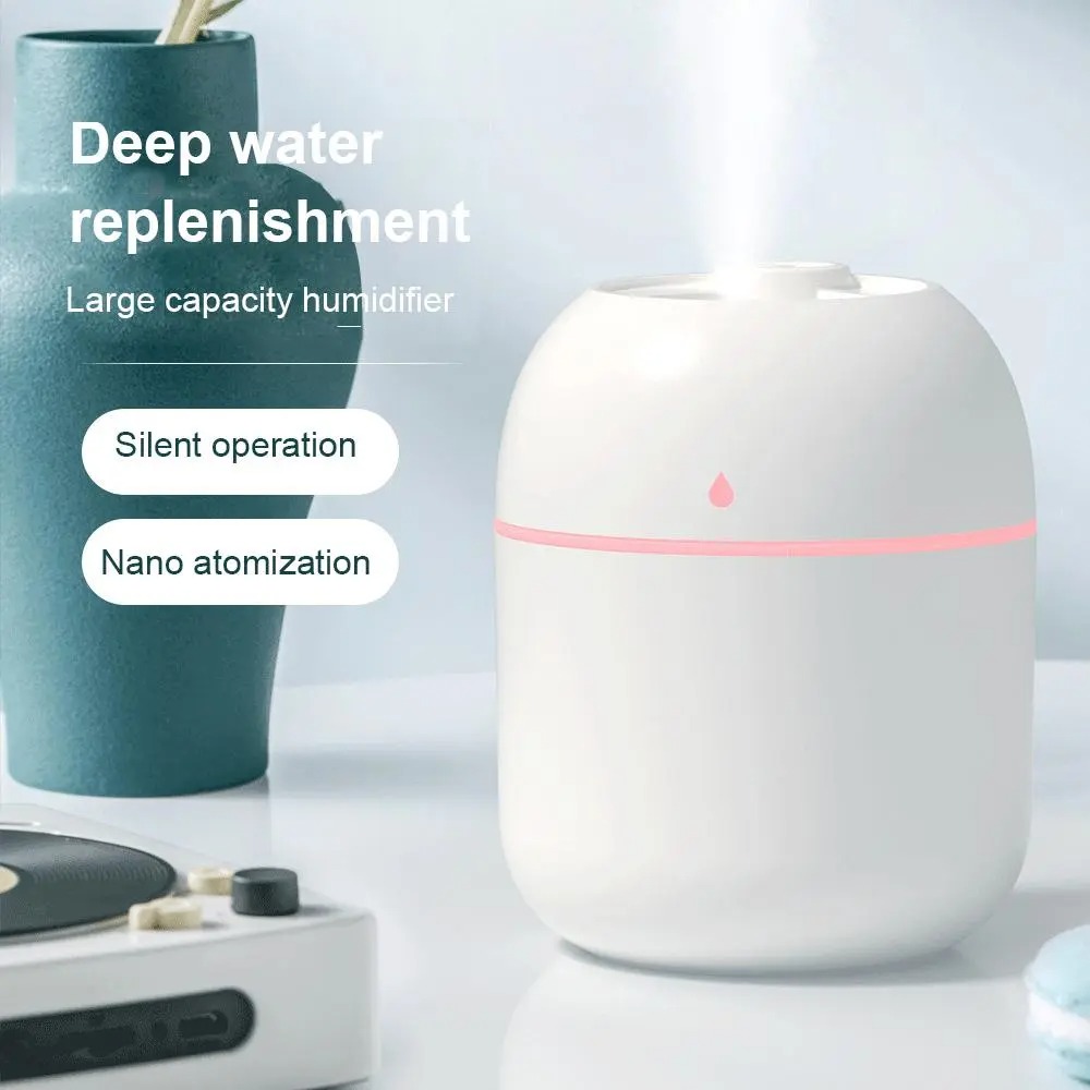 New Ultrasonic Mini Air Humidifier 220ML Aroma Essential Oil Diffuser for Home Car USB Fogger Mist Maker with LED Night Lamp. 