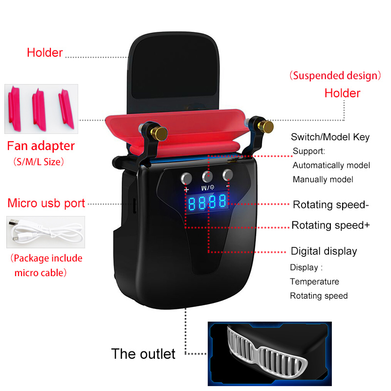 HXSJ La-ptop Cooler Fan for La-ptop Cooling Cooler 12 17 Inch Vacuum USB Universal Notebook Fan Cooling External Air Extracting Cool. 
