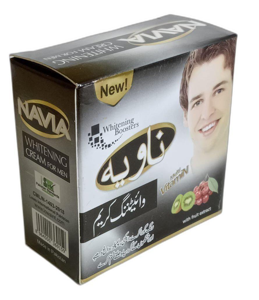 Navia Men Beauty Night Fairness Cream Nmfc 30g with Fruit Extracts Multi-Vitamin for Skin Lightening. 