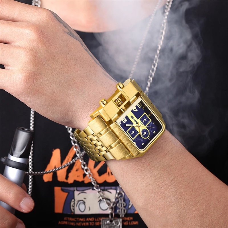OULM brand fashionable business luxury waterproof quartz men's watch. 