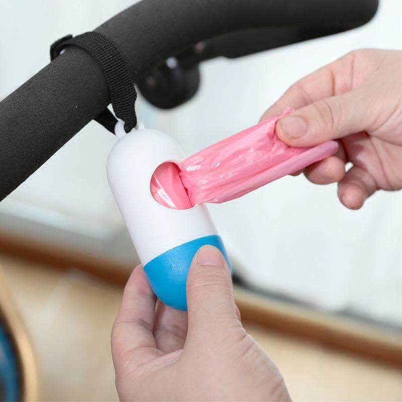 RHS Online 5 Rolls 100PCS Garbage Bags Travel Nappy Bags Baby Diaper Nappy Disposable Rubbish Bag. 