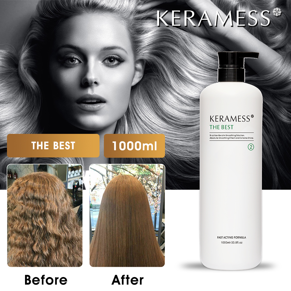 KeraMess Professional Treatment Formaldehyde Free Botox Capillary Keratin For Straightening Hair Straightener Cream Salon Line. 